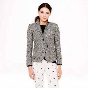 J Crew Collection Metallic Tweed Jacket 10